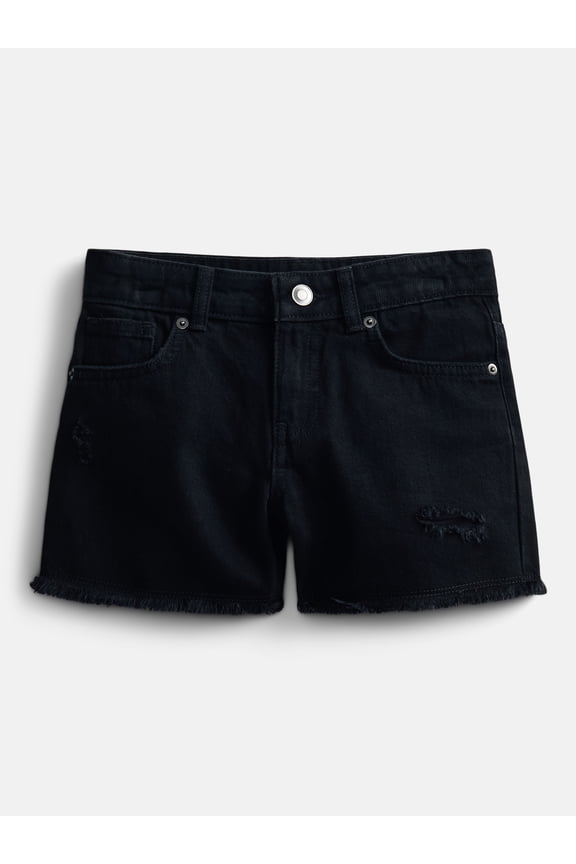 Girls Denim Cutoff Shorts, Sizes 4-18