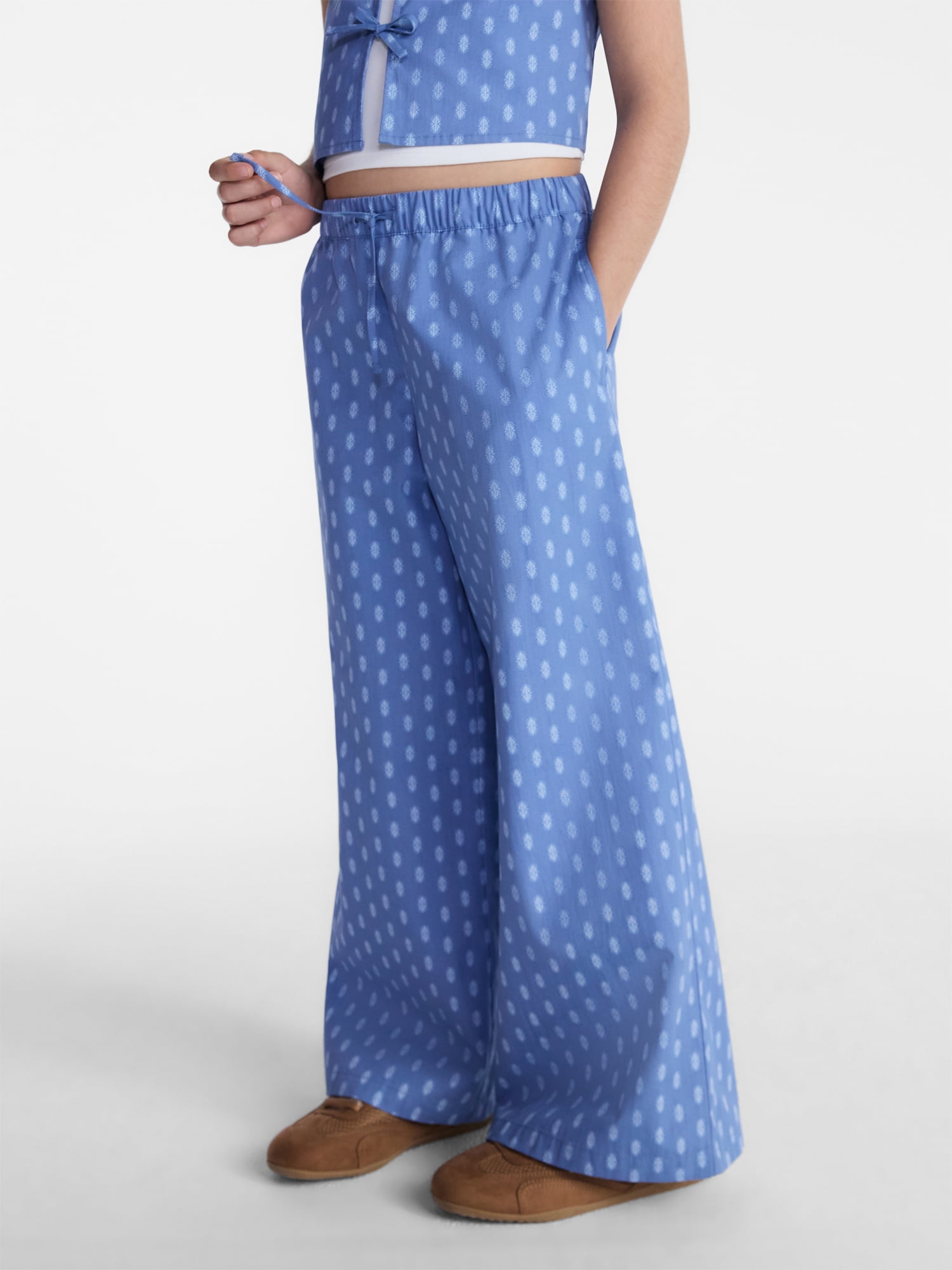 Weekend Academy Girls Easy Cotton Pants, Sizes 4-18