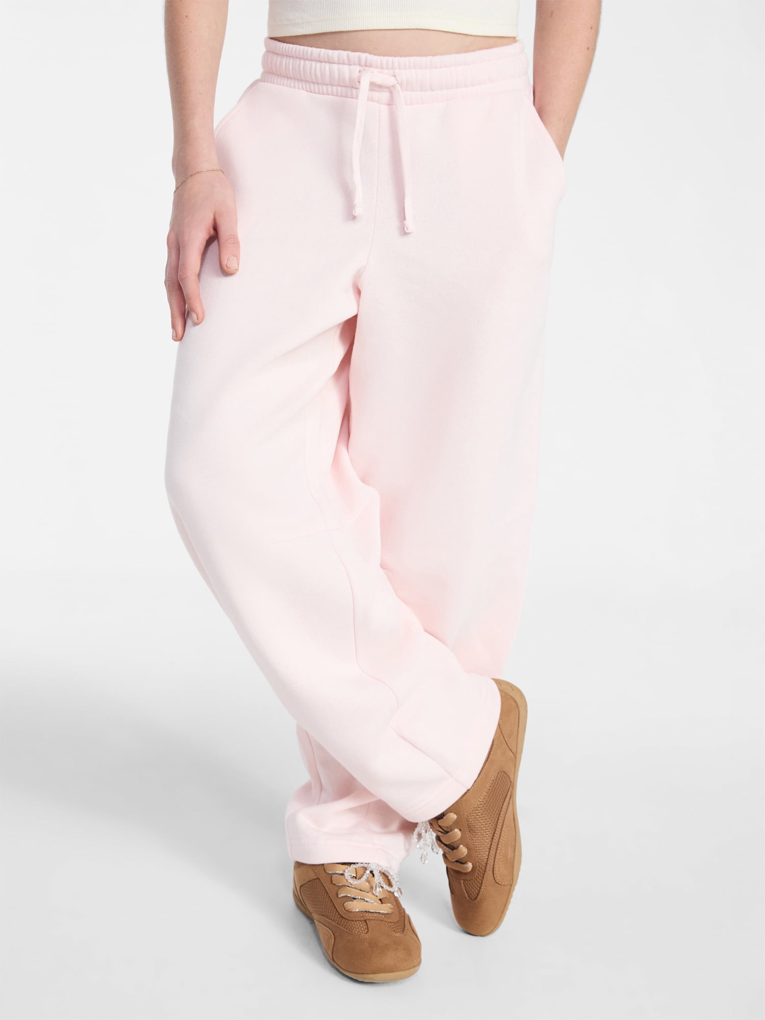 Weekend Academy Girls Fleece Barrel Pants, Sizes 4-18