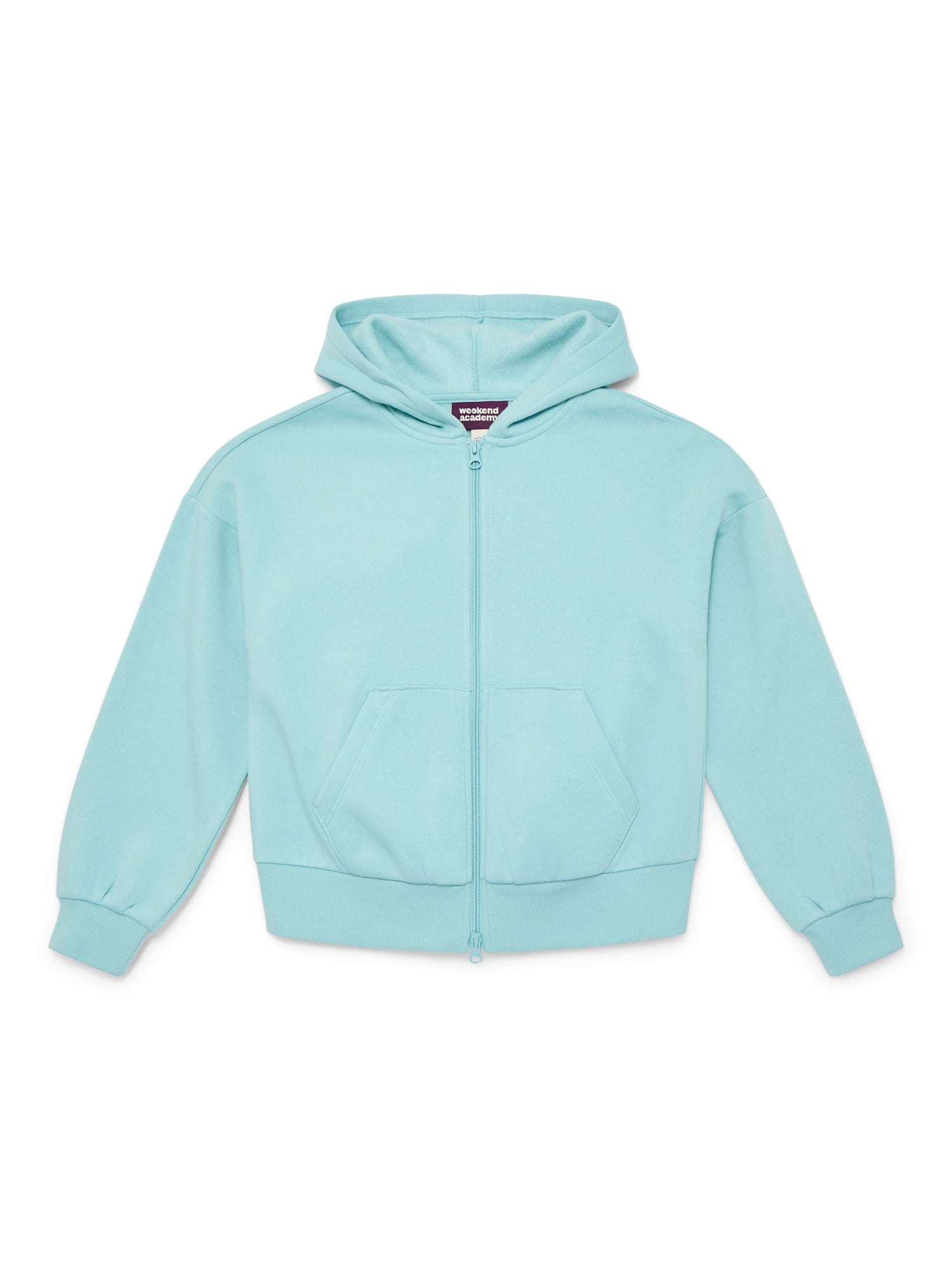 Weekend Academy Girls Hooded Full Zip Fleece Jacket, Sizes 4-18