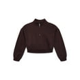 thumbnail image 1 of Weekend Academy Girls Fleece Quarter Zip Sweatshirt, Sizes 4-18, 1 of 3