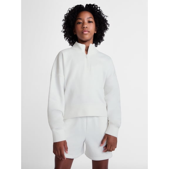 Best seller Weekend Academy Girls Fleece Quarter Zip, Sizes 4-18 $14.98
