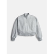 Weekend Academy Girls Fleece Quarter Zip Sweater, Sizes 4-18