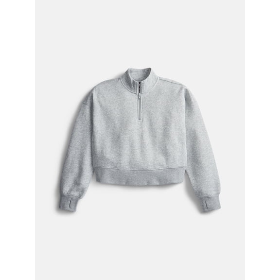 Weekend Academy Girls Fleece Quarter Zip Sweater, Sizes 4-18
