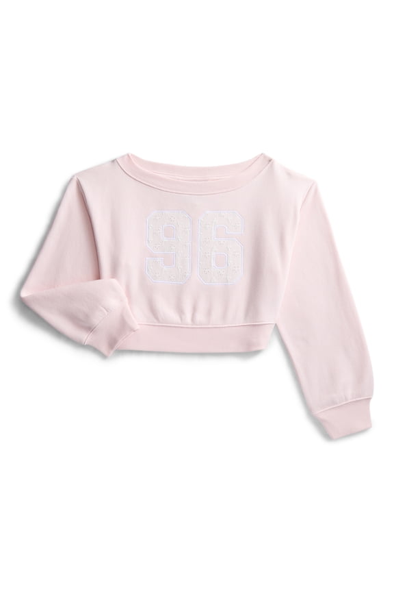 Girls Fleece Sweatshirt with Long Sleeves, Sizes 4-18
