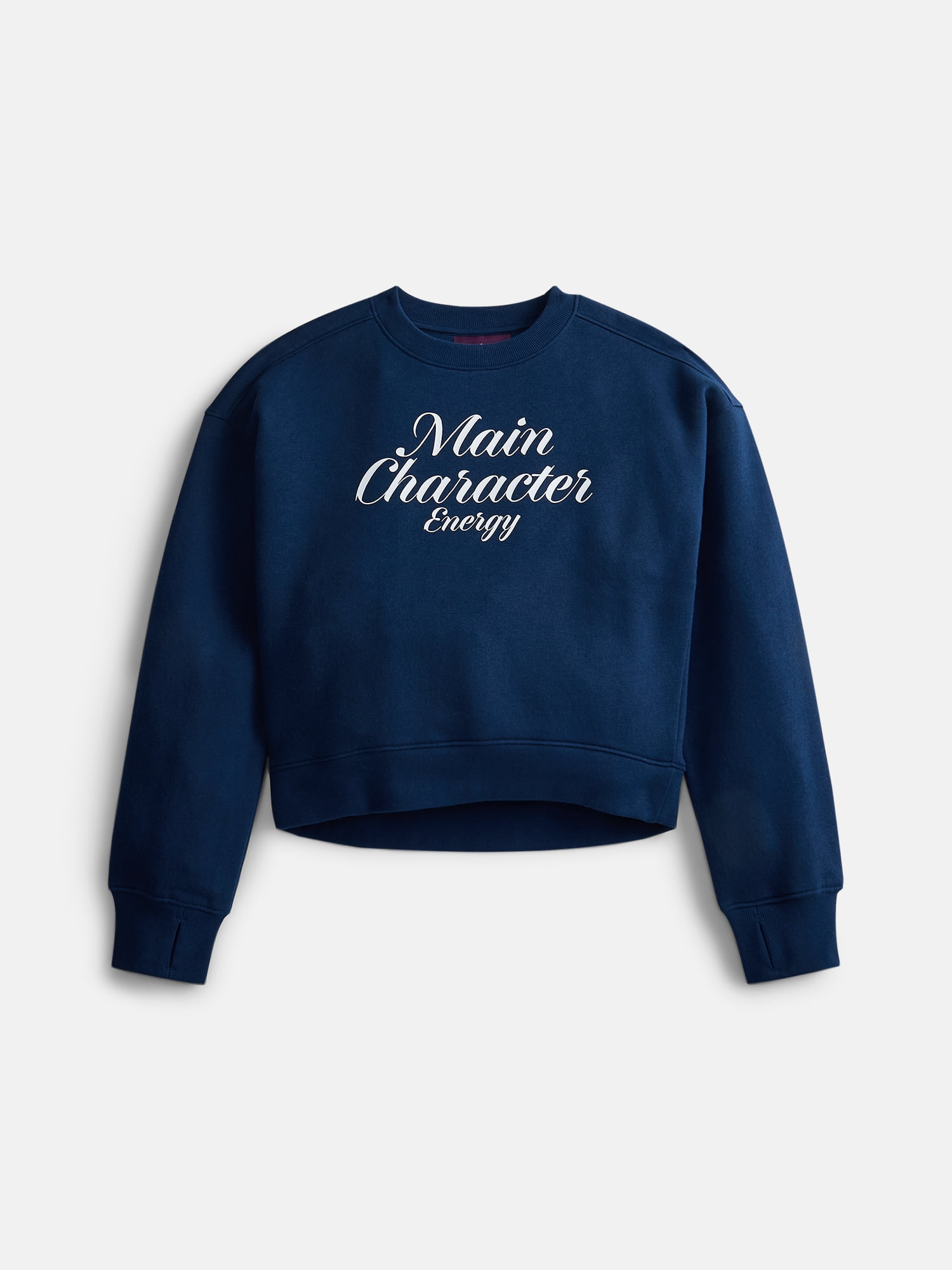 Weekend Academy Girls Graphic Print Fleece Sweatshirt, Sizes 4-18