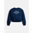 thumbnail image 1 of Weekend Academy Girls Fleece Sweatshirt, Sizes 4-18, 1 of 3