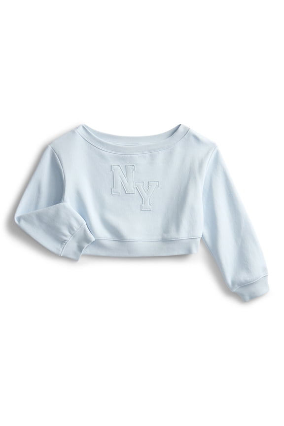 Girls Fleece Sweatshirt with Long Sleeves, Sizes 4-18