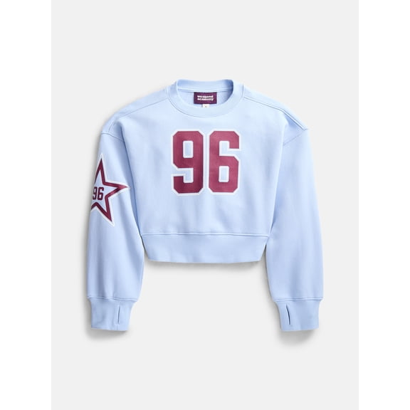 Weekend Academy Girls Graphic Print Fleece Sweatshirt, Sizes 4-18