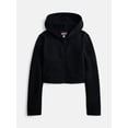 thumbnail image 1 of Weekend Academy Girls Zip Up Fleece Hoodie, Sizes 4-18, 1 of 1