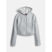 Weekend Academy Girls Fitted Zip Up Fleece Hoodie, Sizes 4-18