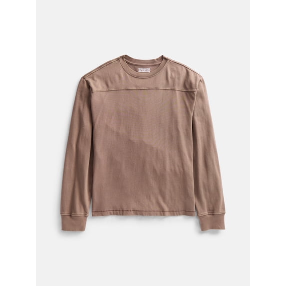 Weekend Academy Boys Football Yoke Tee with Long Sleeves, Sizes XS-XXL