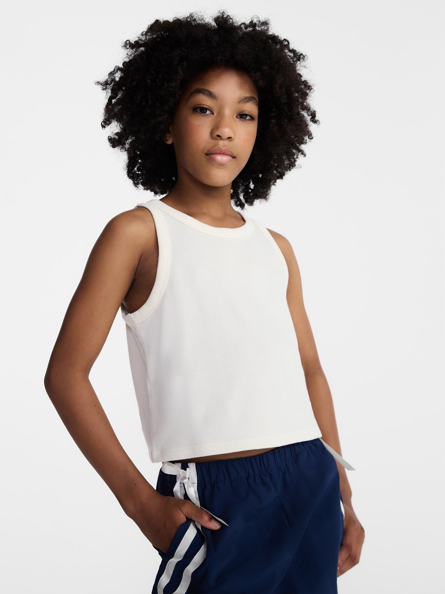 Weekend Academy Girls French Terry Tank Top, Sizes 4-18