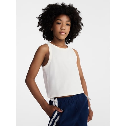Girls French Terry Tank Top, Sizes 4-18