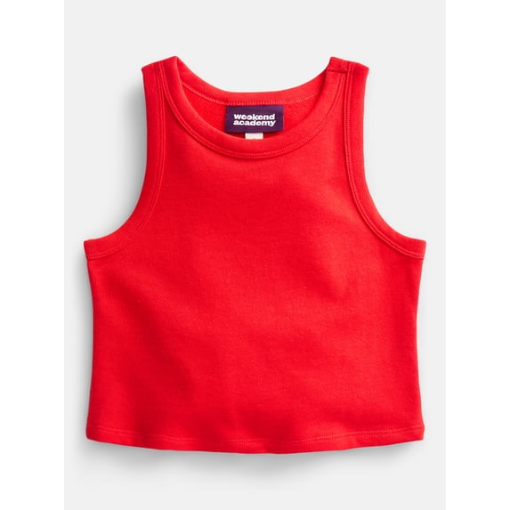 Weekend Academy Girls French Terry Tank Top, Sizes 4-18