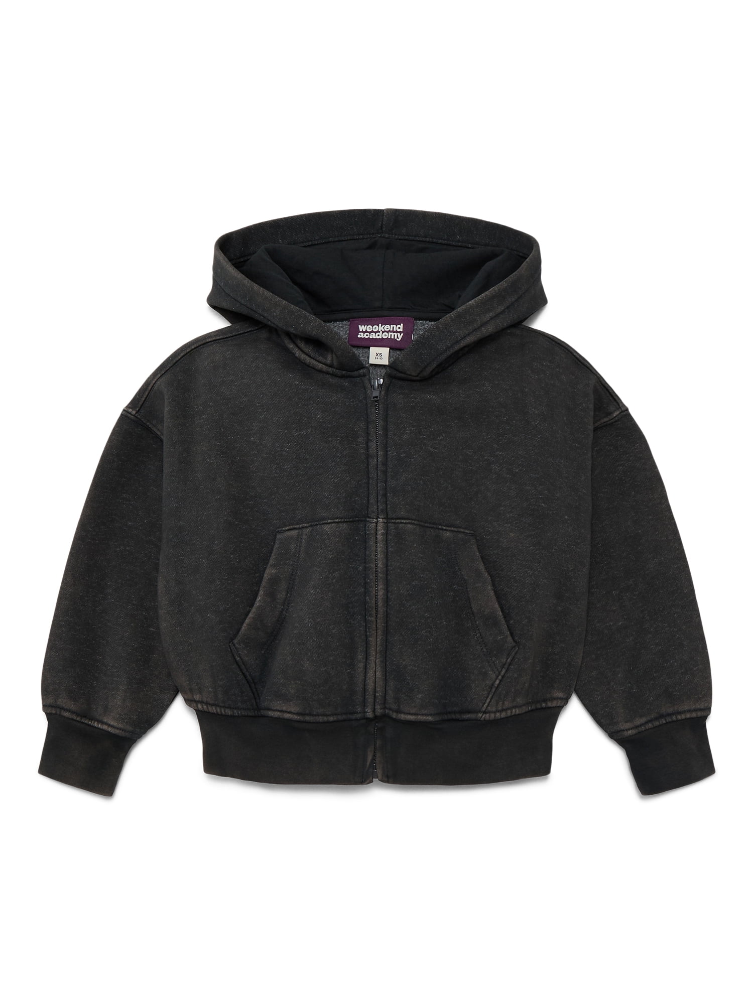 Weekend Academy Tween Boys Fleece Zip Up Hoodie, Sizes 4-18