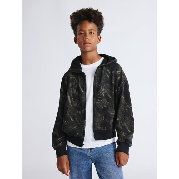 Weekend Academy Boys Fleece Zip Up Hoodie, Sizes 4-18