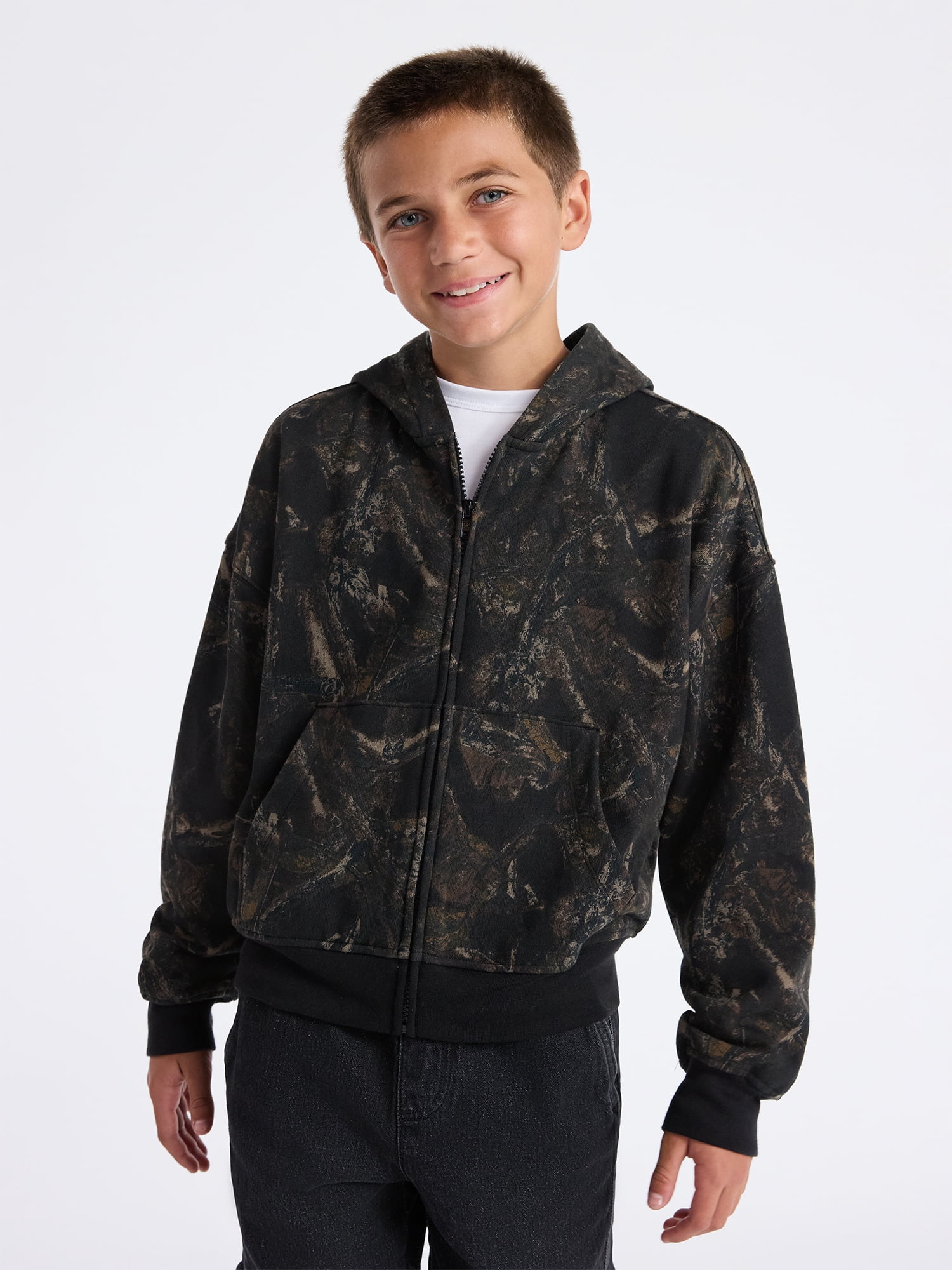 Weekend Academy Boys Fleece Zip Up Hoodie, Sizes 4-18