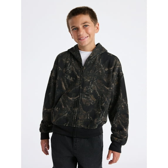 Weekend Academy Boys Fleece Zip Up Hoodie, Sizes 4-18