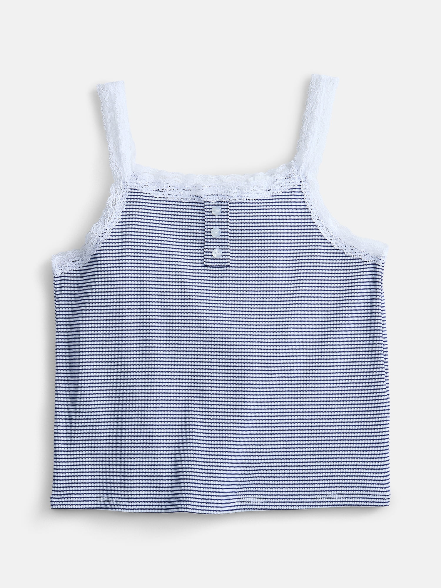Weekend Academy Girls Henley Tank Top, Sizes 4-18