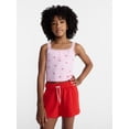 thumbnail image 1 of Weekend Academy Girls Henley Tank Top with Lace Trim, Sizes 4-18, 1 of 5