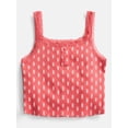 thumbnail image 1 of Weekend Academy Girls Henley Tank Top with Lace Trim, Sizes 4-18, 1 of 4