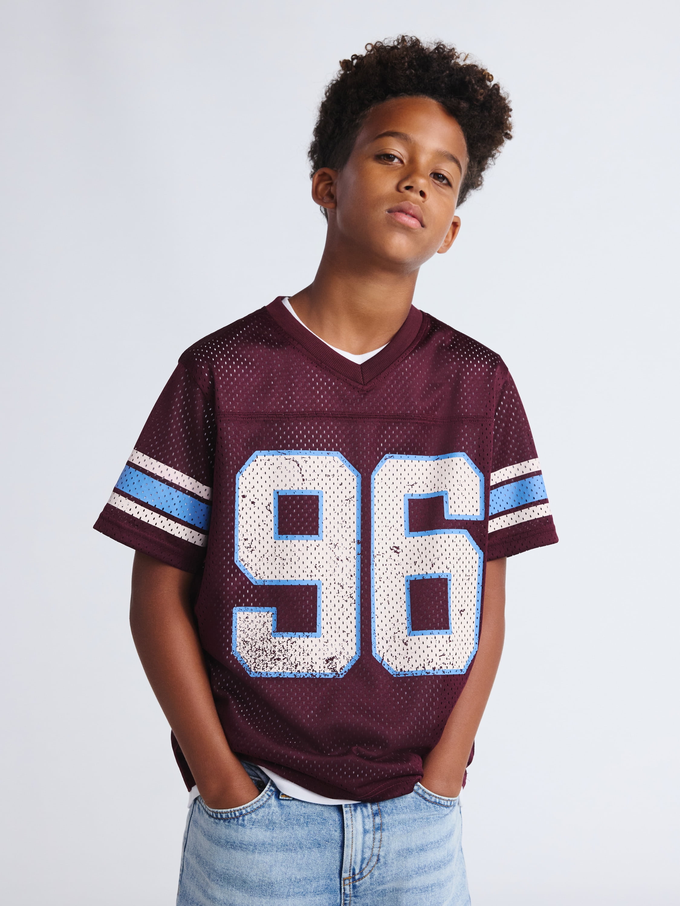 Weekend Academy Boys Mesh Football Jersey, Sizes 4-18