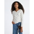 thumbnail image 1 of Weekend Academy Girls Henley Tee with Long Sleeves, Sizes 4-18, 1 of 4