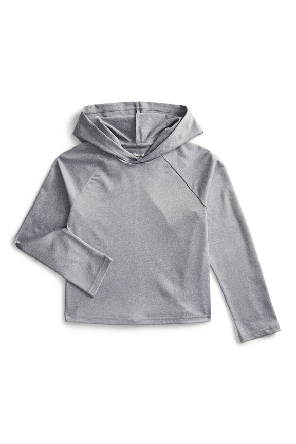 Boys Hooded Rash Guard with Long Sleeves, Sizes 4-18 & Husky