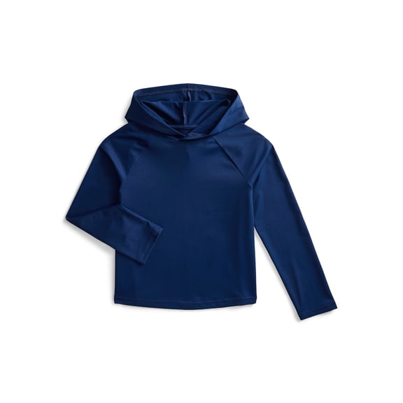 Weekend Academy Boys Hooded Rash Guard with Long Sleeves, Sizes 4-18 & Husky