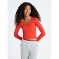 thumbnail image 1 of Weekend Academy Girls Seamless Top with Long Sleeves, Sizes 4-18, 1 of 4