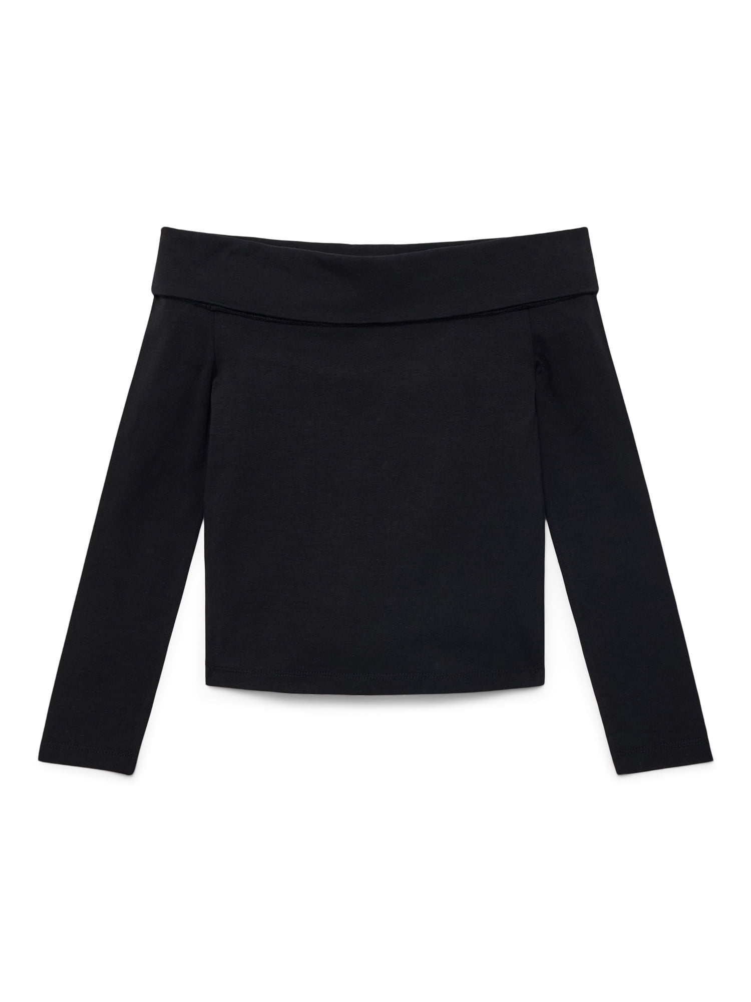 Weekend Academy Girls Off The Shoulder Top with Long Sleeves, Sizes 4-18