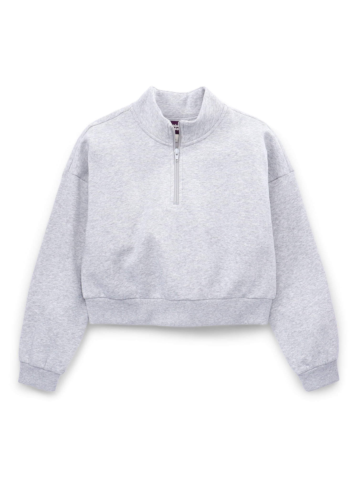 Weekend Academy Girls Fleece Quarter Zip Sweatshirt, Sizes 4-18