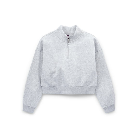 Weekend Academy Girls Fleece Quarter Zip Sweatshirt, Sizes 4-18