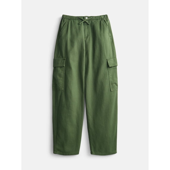 Weekend Academy Girls Cotton Cargo Parachute Pants, Sizes 4-18