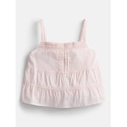 Weekend Academy Girls Pintuck Cotton Tank Top, Sizes 4-18