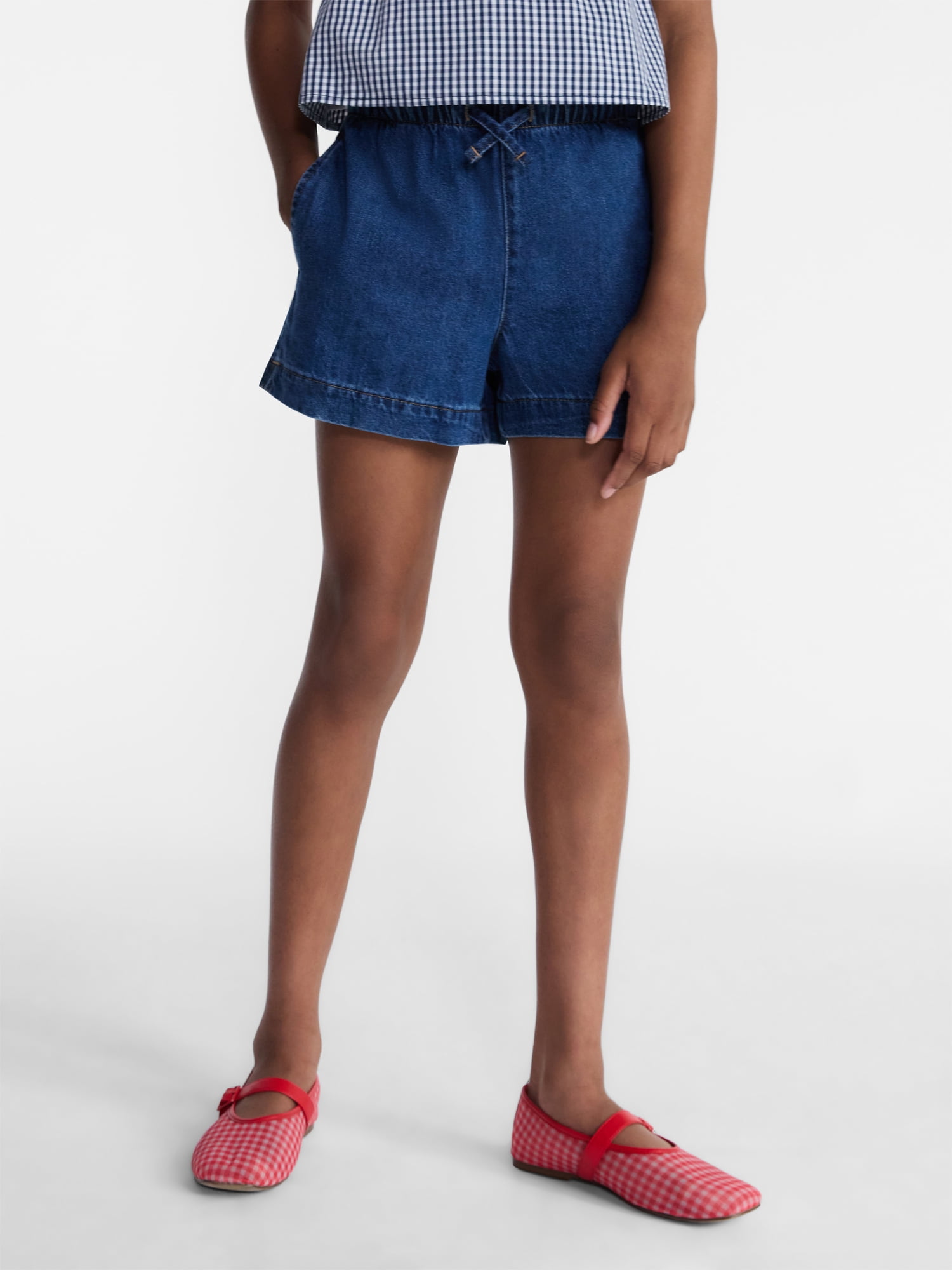 Weekend Academy Girls Pull-On Jean Shorts, Sizes 4-18