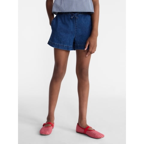 Girls Pull-On Jean Shorts, Sizes 4-18