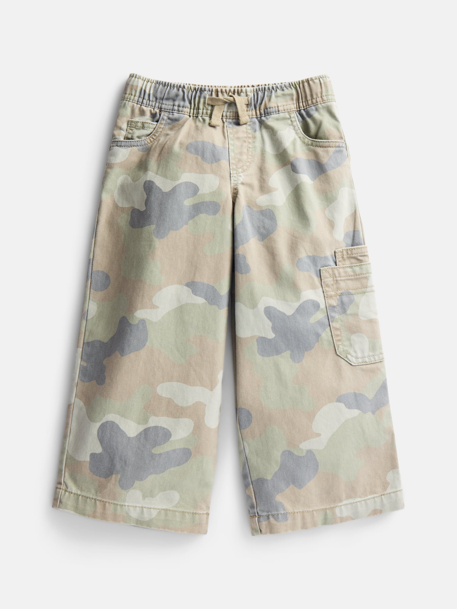 Weekend Academy Cotton Cargo Pants with Wide Leg, Sizes 4-18 & Husky