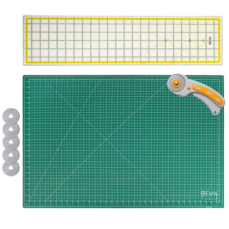 Miniature Rotary Cutter, Mat, and Ruler Set