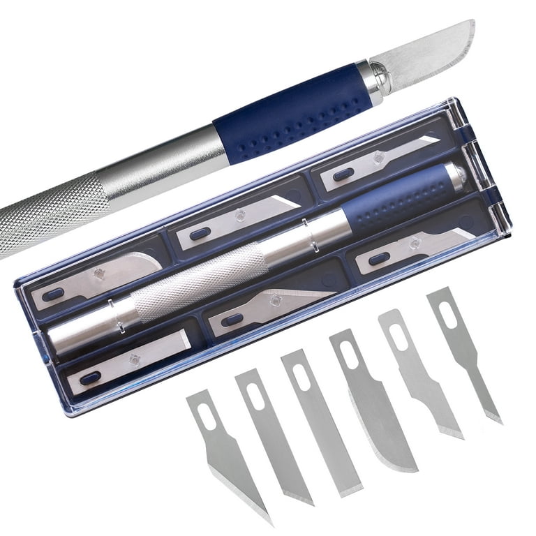 Craft Knife, Premium Craft Hobby Utility Knife Set, Craft knife blades,  Craft Knife Hobby Knife, 1 Pieces Craft Knife Hobby Knife with 10 Pieces