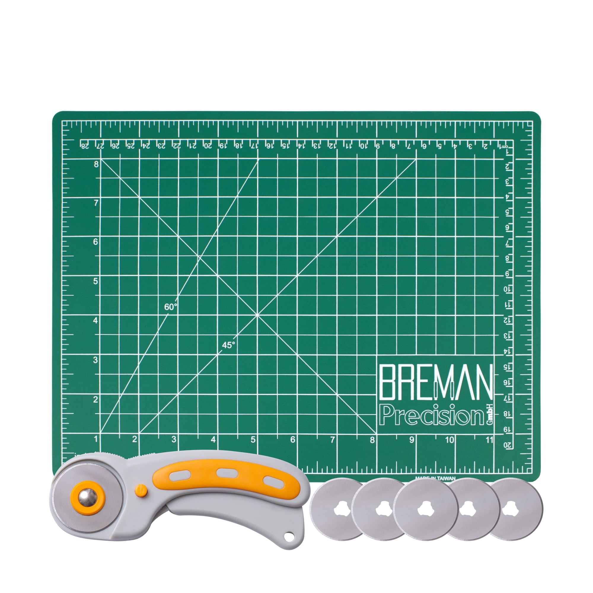 45 & 90 Degree Bevel Mat Board Cutter with Spare Replacement Blades Plastic  Metal Ruler Set