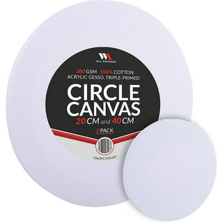LHCER Circle Canvas,Large Canvas,40cm Round Canvas Professional 4
