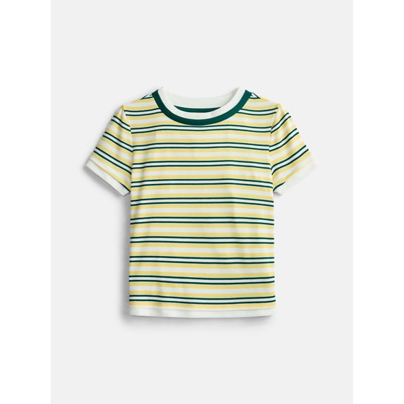 Weekend Academy Girls Layered Tee with Short Sleeves, Sizes 4-18
