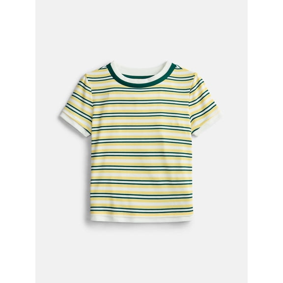 Weekend Academy Girls Layered Tee with Short Sleeves, Sizes 4-18