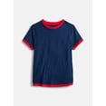 thumbnail image 1 of Weekend Academy Girls Layered Tee with Short Sleeves, Sizes 4-18, 1 of 3