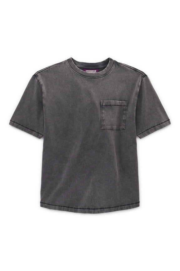 Boys Pocket T-Shirt with Short Sleeves, Sizes 4-18