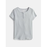Weekend Academy Girls Henley Tee with Lace Trim, Sizes 4-18