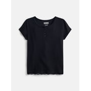 Weekend Academy Girls Henley Tee with Lace Trim, Sizes 4-18