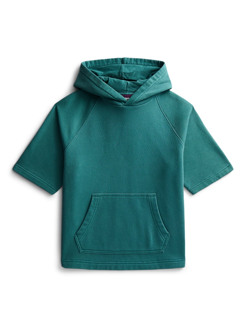Weekend Academy Boys Fleece Hoodie with Short Sleeves, Sizes 4-18